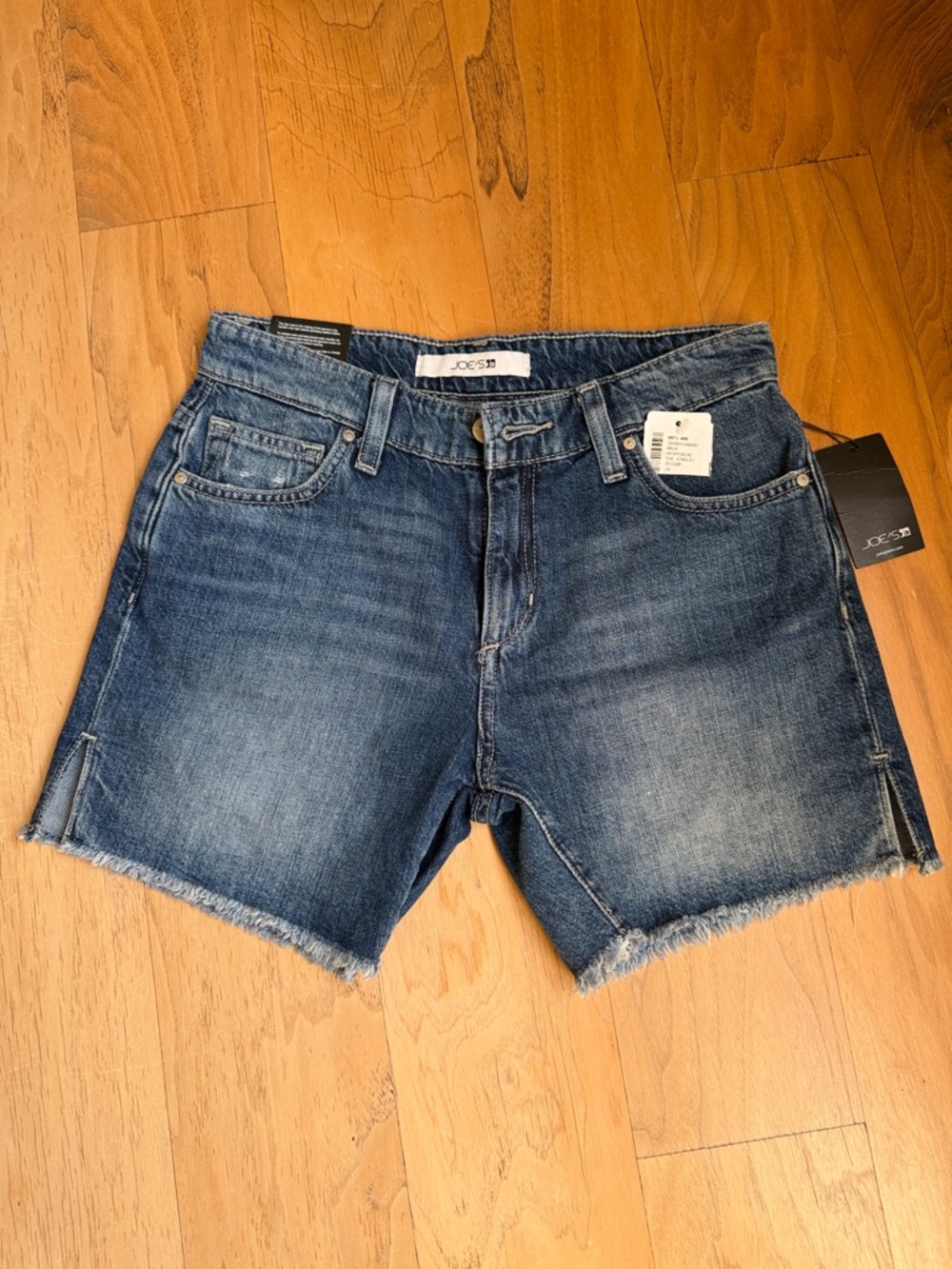 Joe's Jeans Women's Distressed Medium Blue Denim Cutoff Shorts